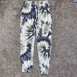 Small tie dye NOBO sweatpants